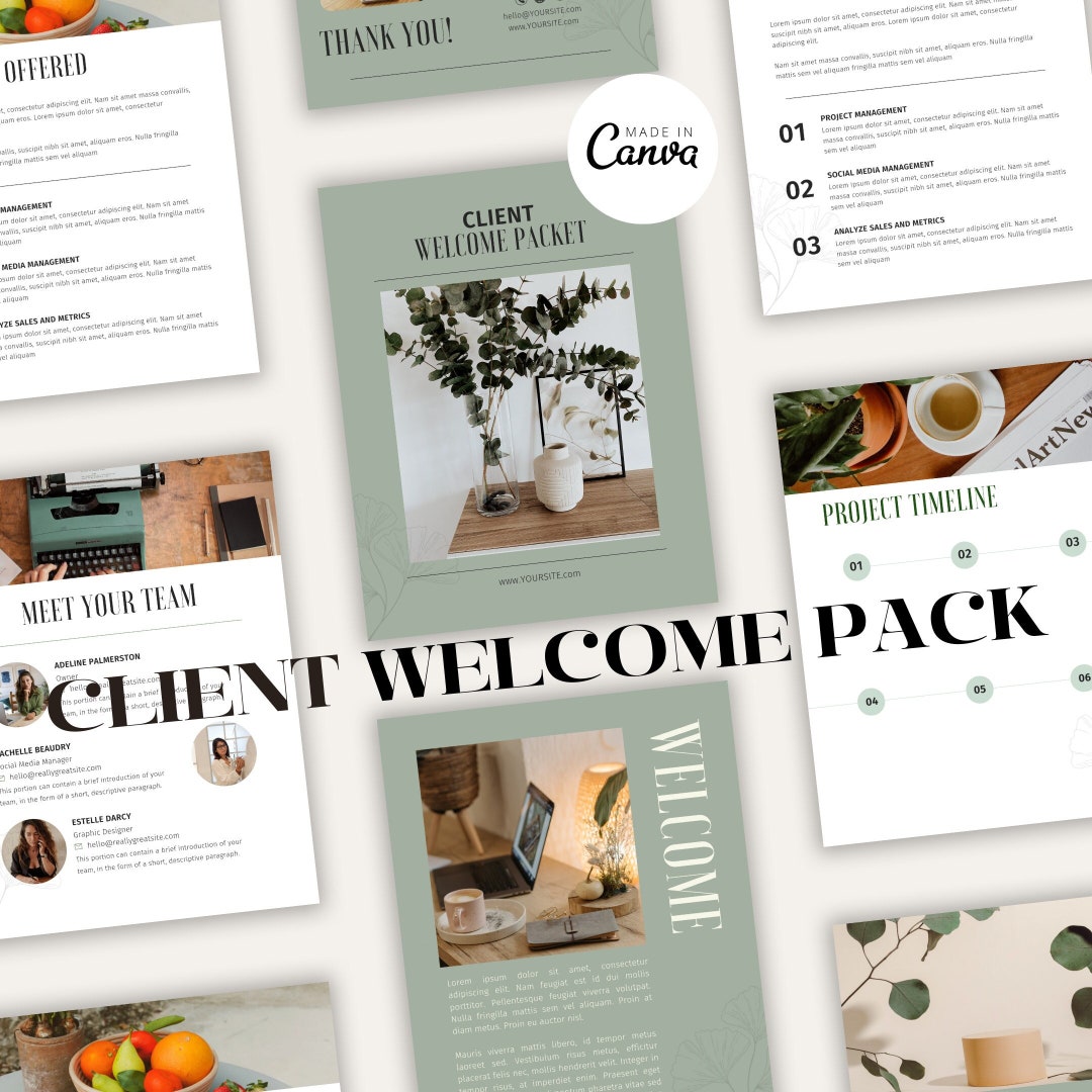 Client Welcome Packet | on Boarding Template | Virtual Assistant ...