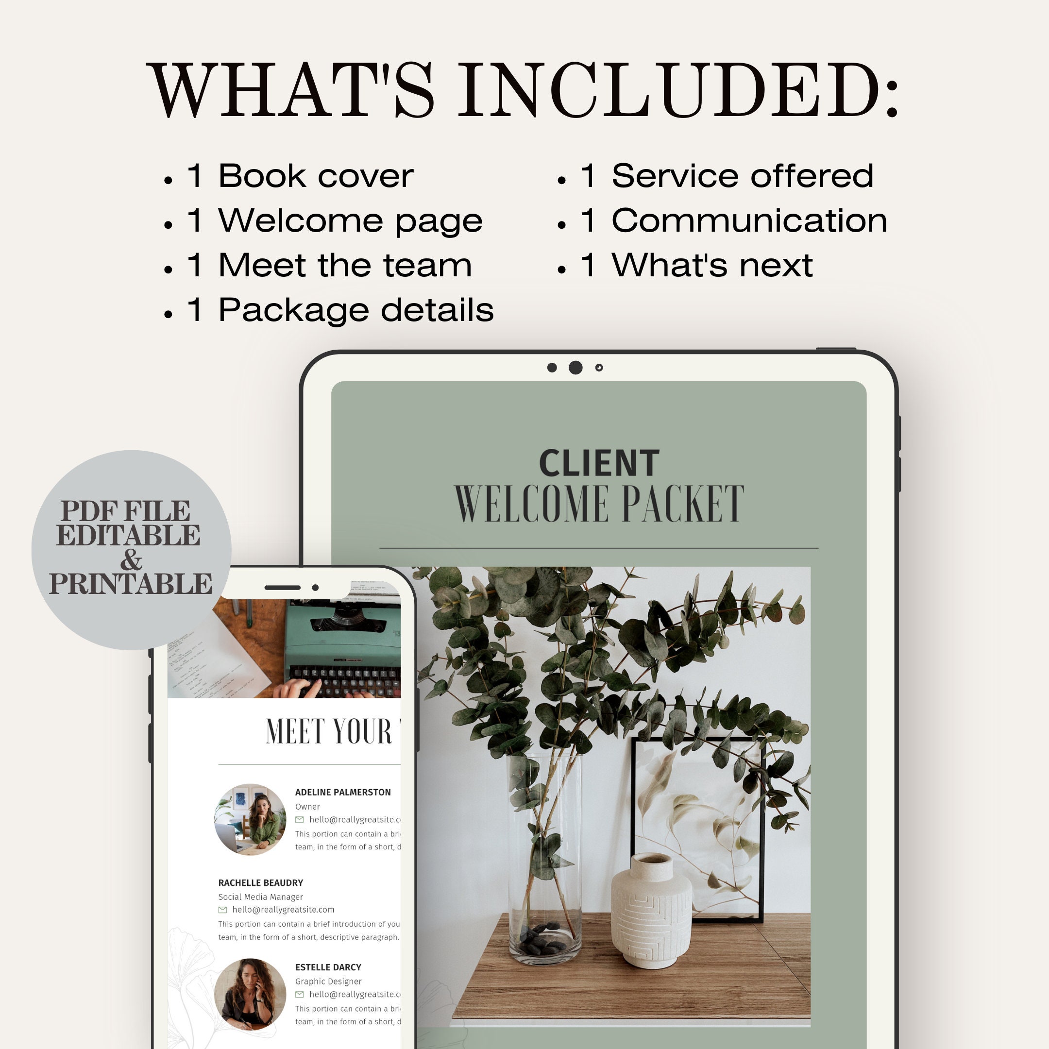 Client Welcome Packet | on Boarding Template | Virtual Assistant ...