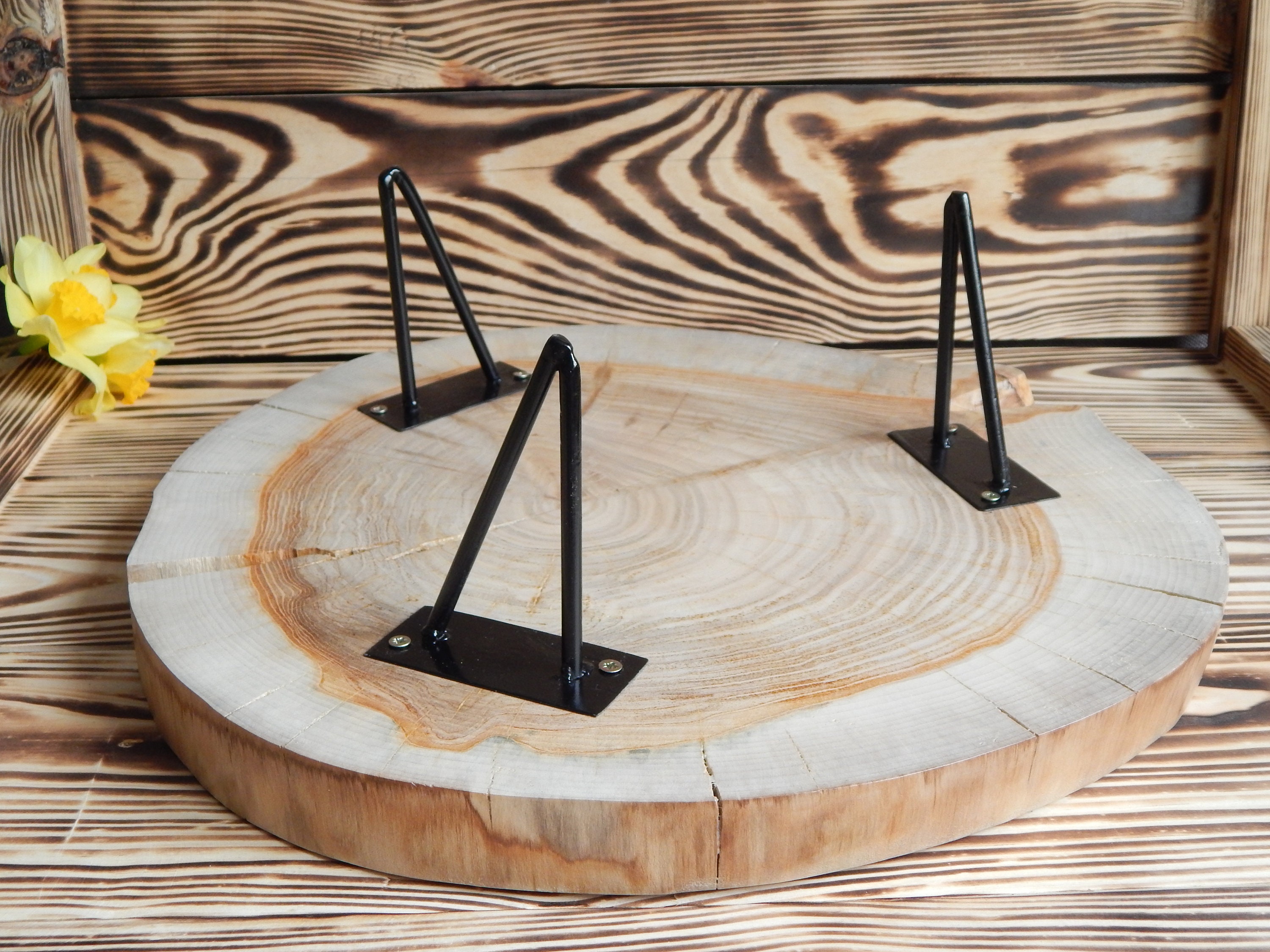 15 Inch Tree Wood Mini Table Rustic Wedding Centerpiece Large Etsy