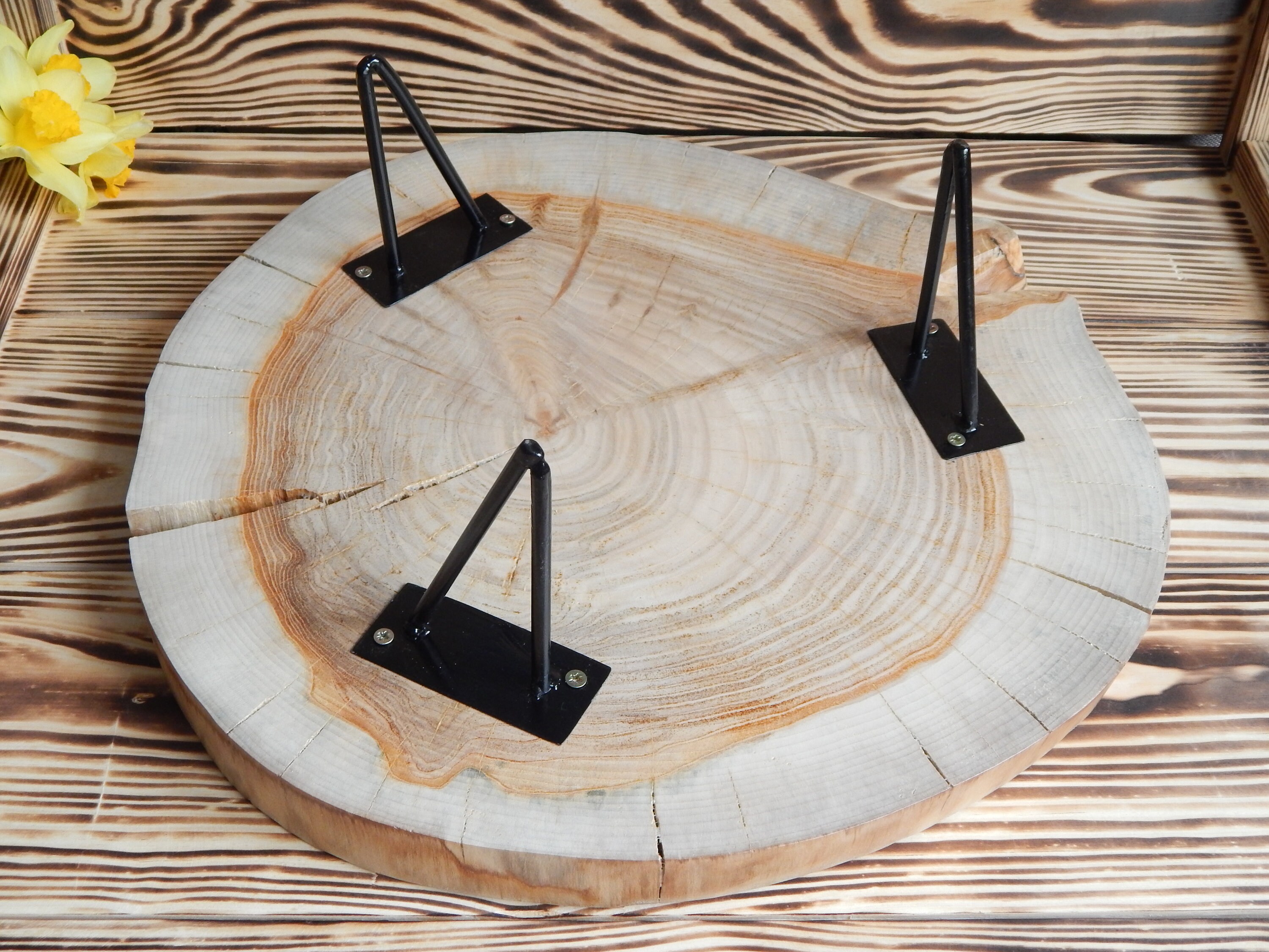 15 Inch Tree Wood Mini Table Rustic Wedding Centerpiece Large Etsy