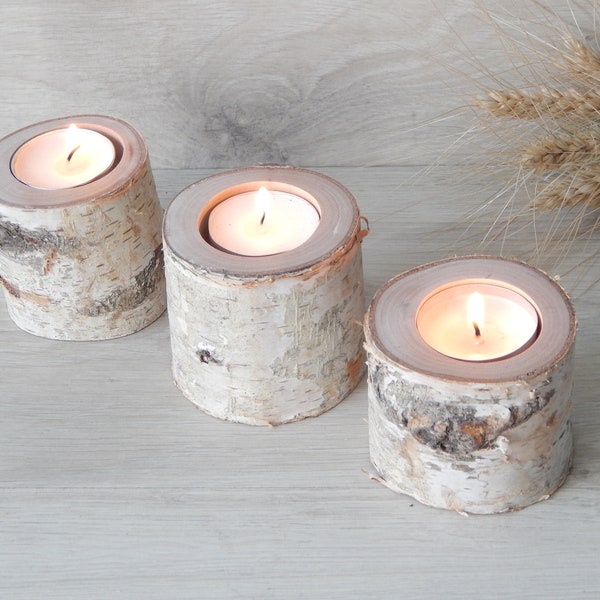 Birch Bark Candles Etsy