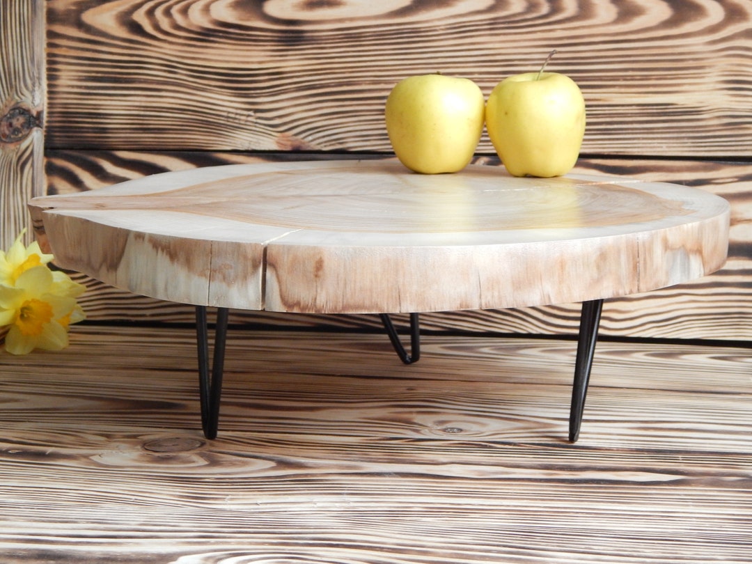 15 Inch Tree Wood Mini Table Rustic Wedding Centerpiece Large Wood