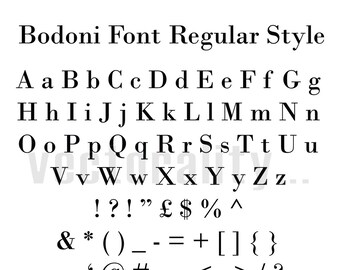 Download Free Font Bodoni Etsy PSD Mockup Template