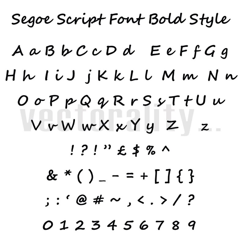 Segoe Script Download Mac