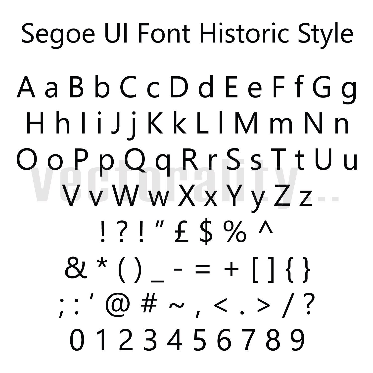 . segoe ui font family