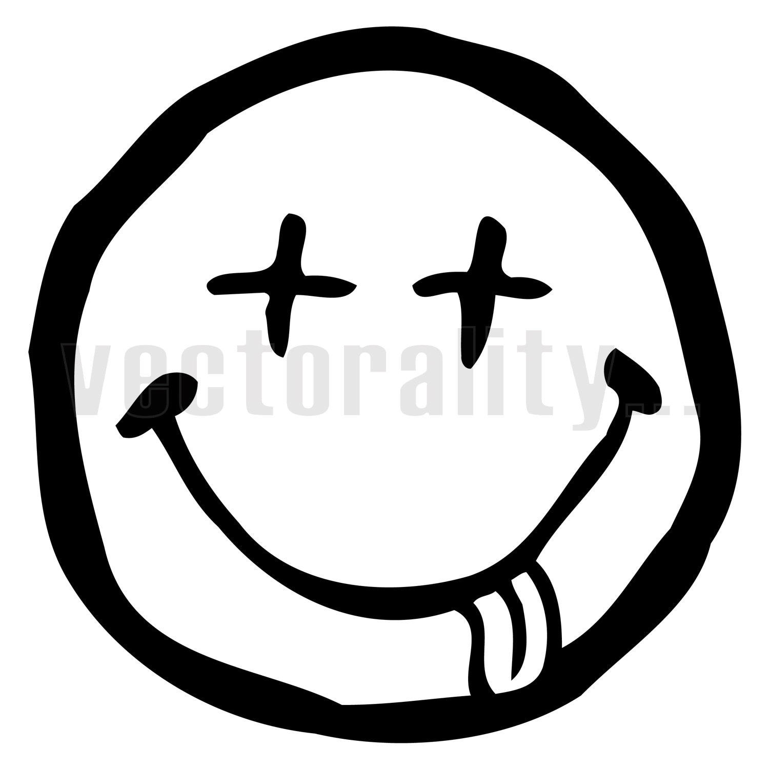Dead Smiley Face Cheeky Tongue Out Emoji Vector Art File - Etsy