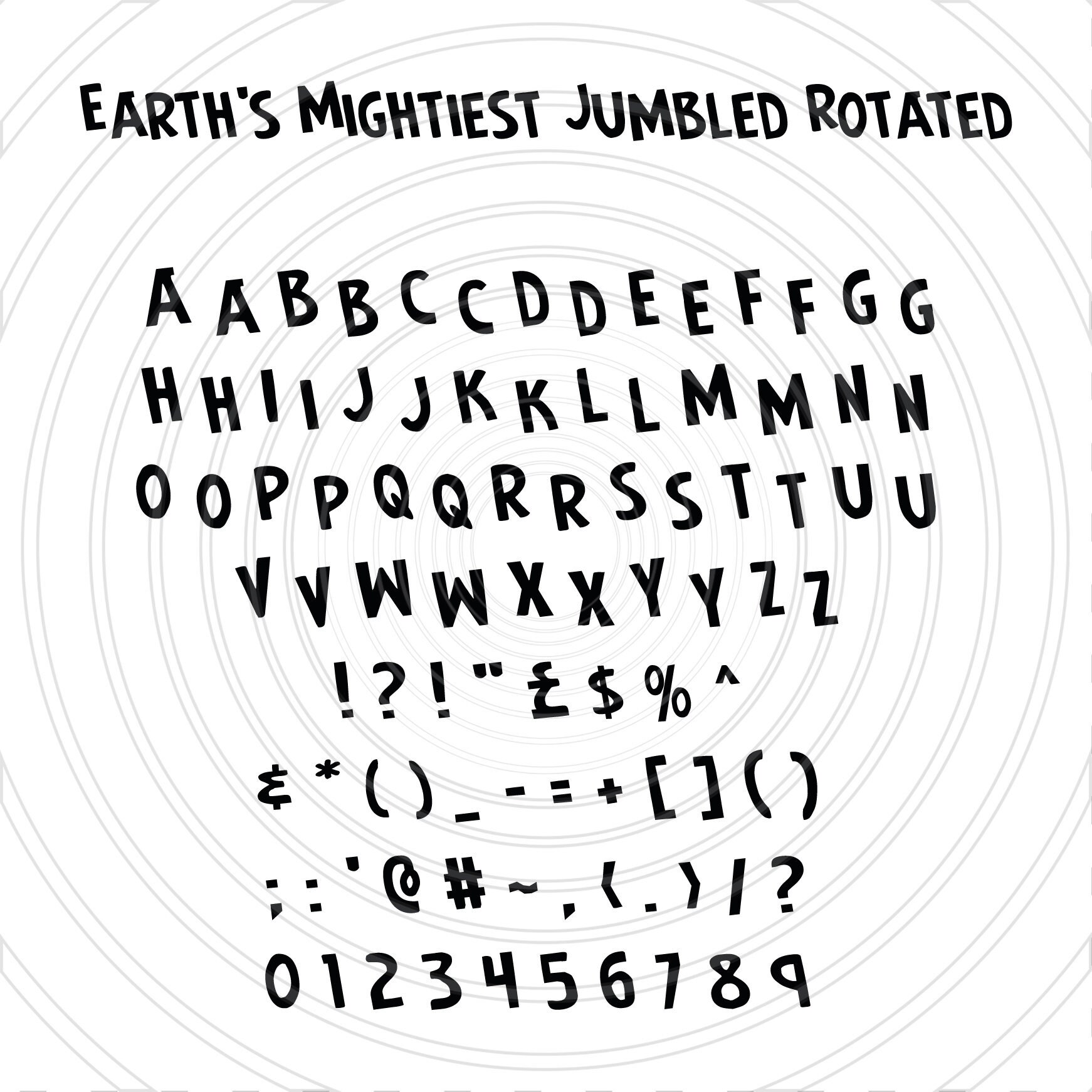 Jumbled Letters - Etsy