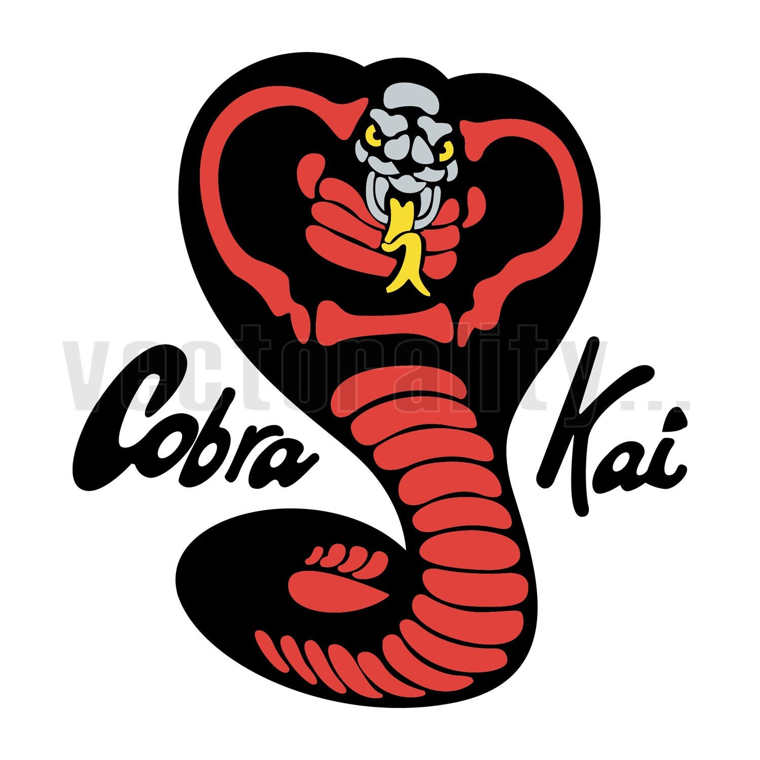 Cobra Kai Cobrakai snake logo Karate Kid Digital Download eps pdf png