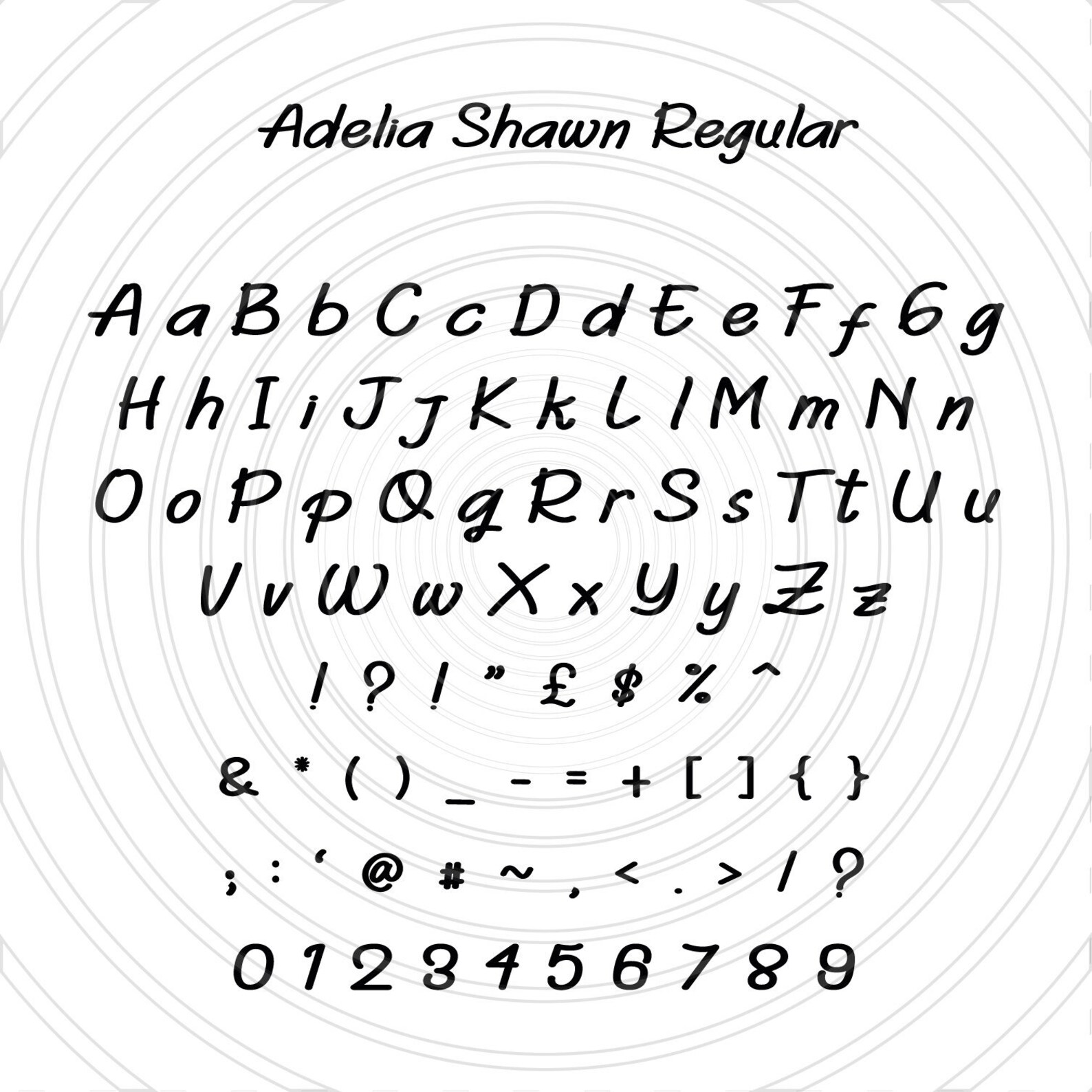 Adelia Shawn Regular Handwriting Script Font Alphabet Letters - Etsy
