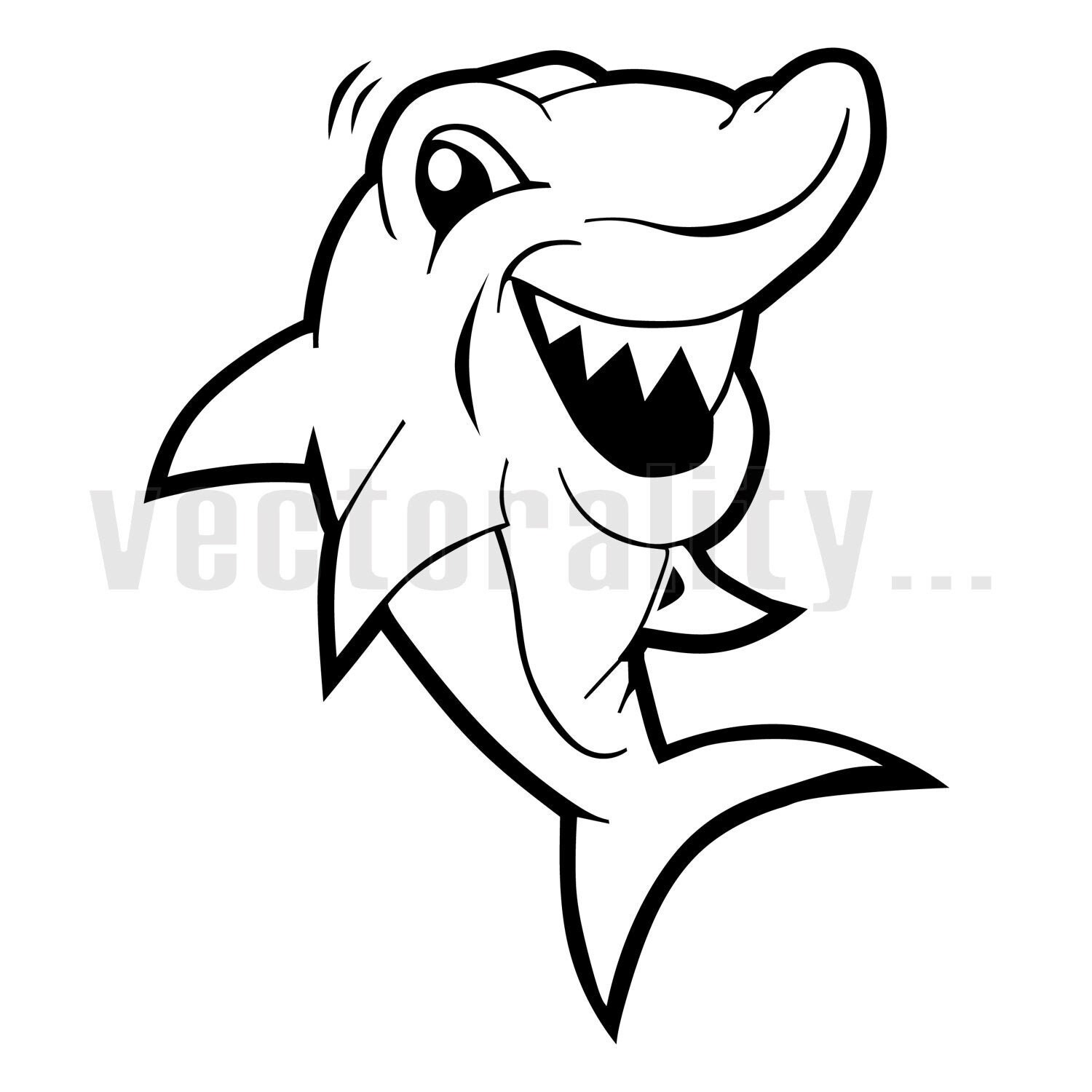 Laughing Shark Funny Cartoon Great White Tiger Vector Art File - Etsy Hong Kong Laughing Shark Funny Cartoon Great White Tiger Vector Art File - Etsy Hong Kong