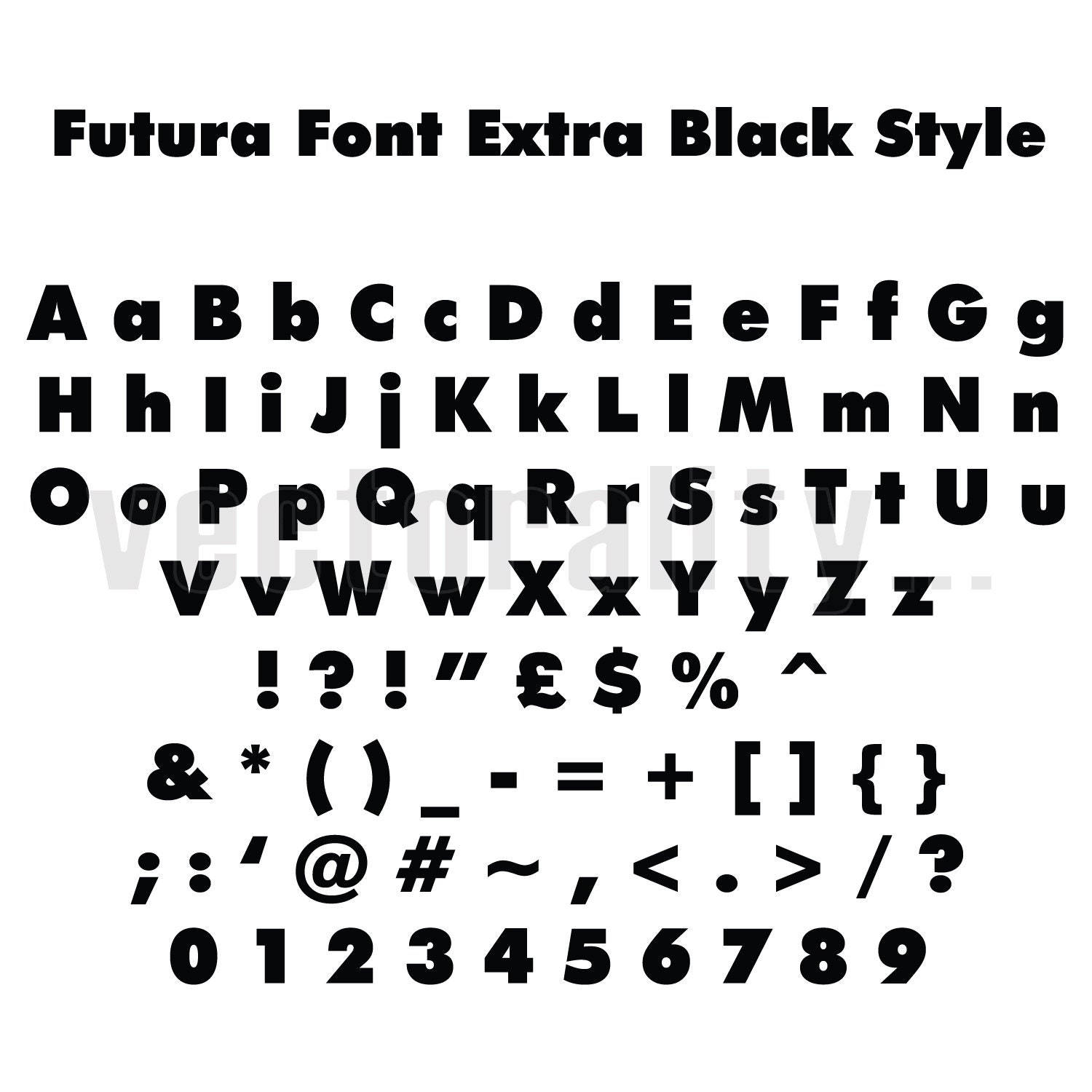 Шрифт futura bold