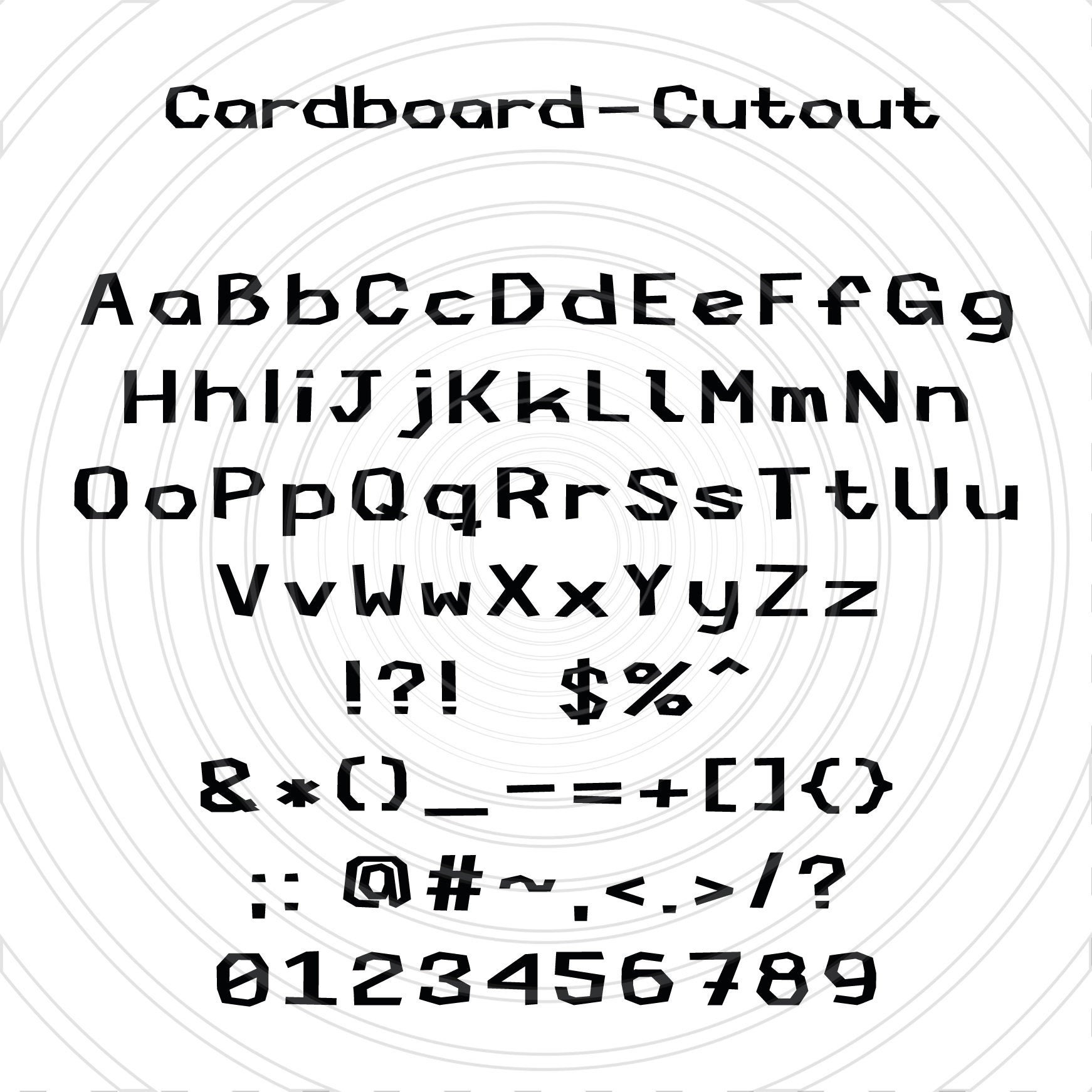 Cardboard Cutout Comic Comicbook Action Font Alphabet Letters Etsy