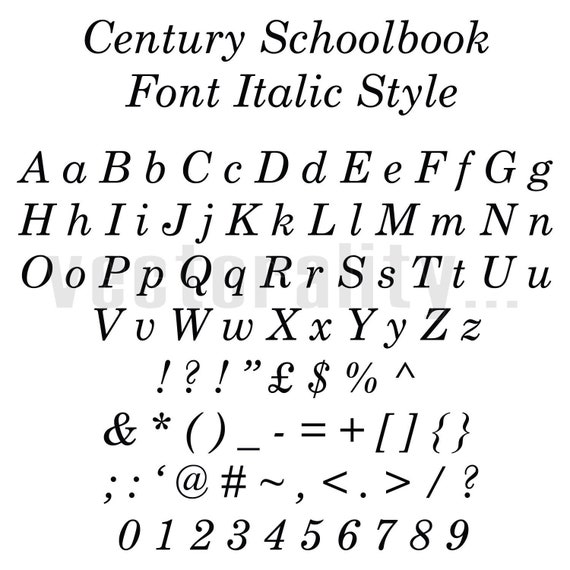 font century schoolbook bold italic font century schoolbook bold italic