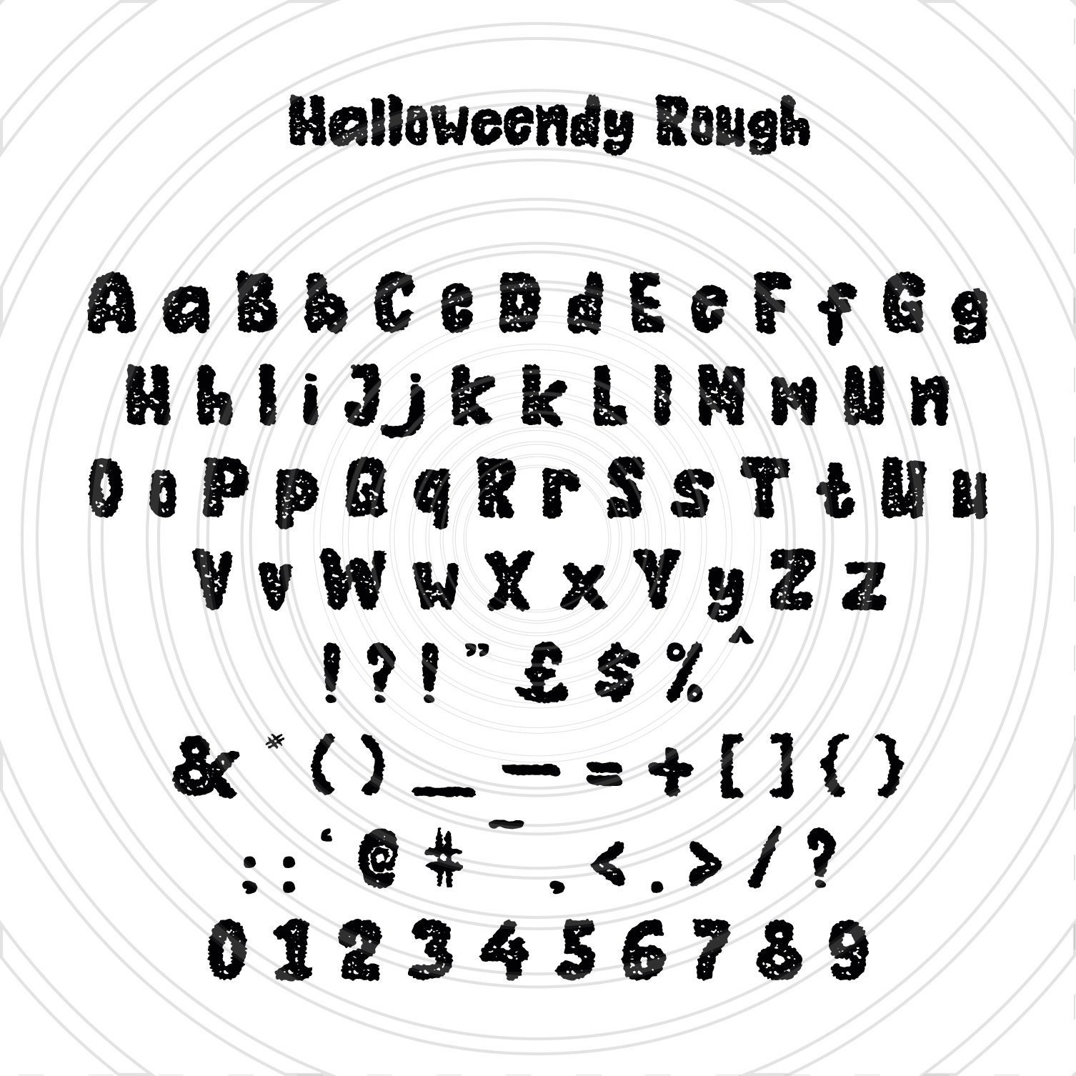 Halloweendy Rough Horror Halloween Scary Font Alphabet Letters Etsy