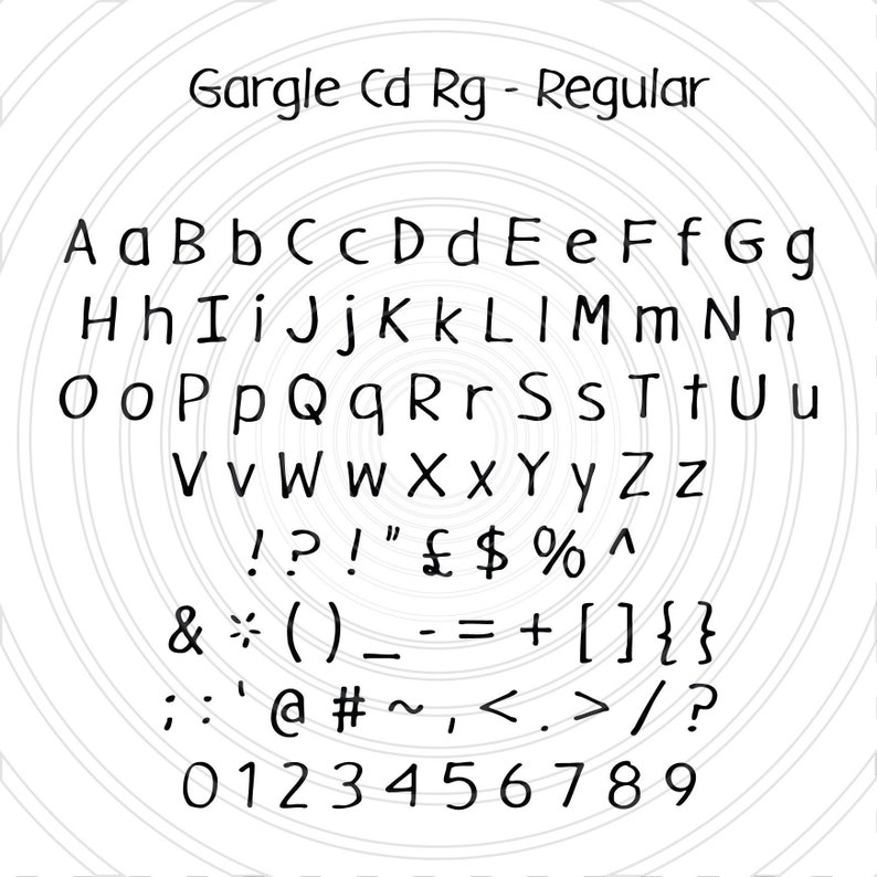 Gargle Regular Comic Comicbook Action Font Alphabet Letters Etsy