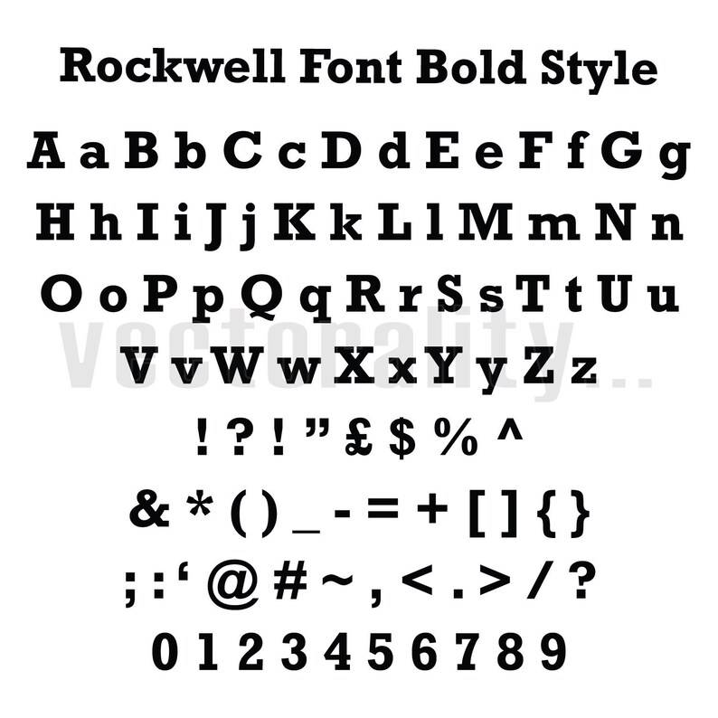 rockwell typeface poster rockwell typeface poster