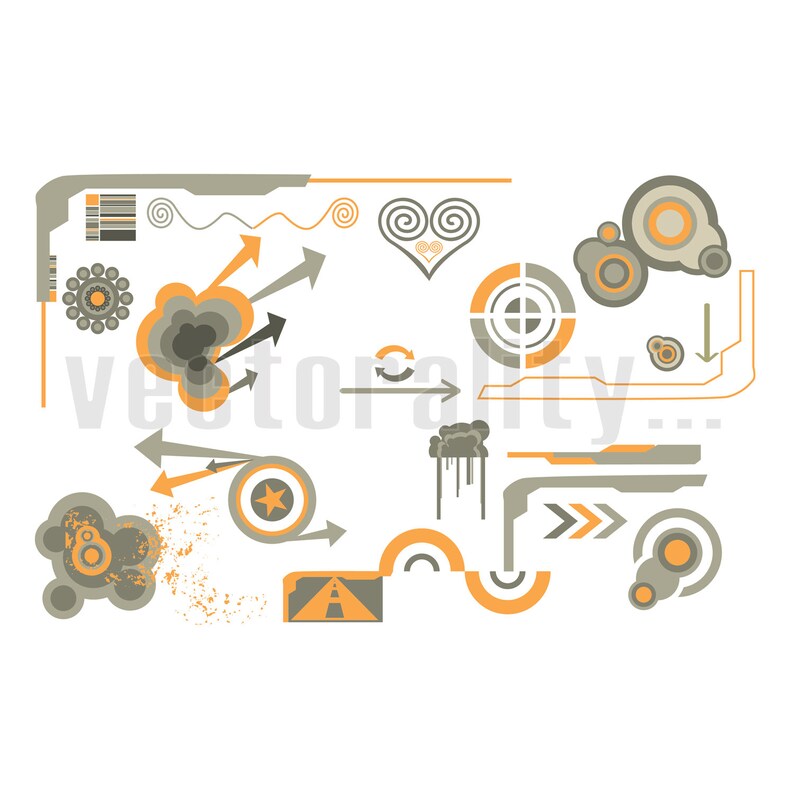 Graffiti Grunge Pack Shape Pattern Elements Vector Art File Instant Download Ai eps svg pdf dxf png jpg Design Cut
