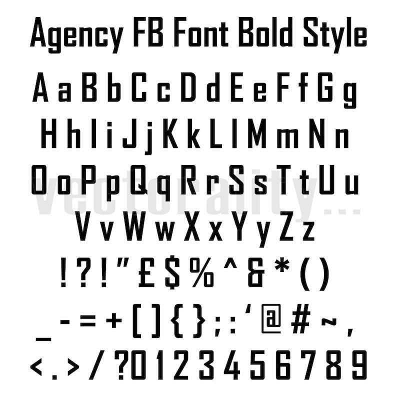 agency fb bold font agency fb bold font