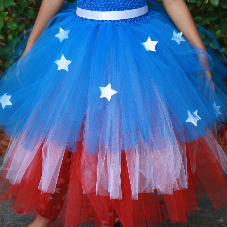 Girls July 4th Dress July 4th Tutu Red White And Blue Dress Girls Halloween Dress
