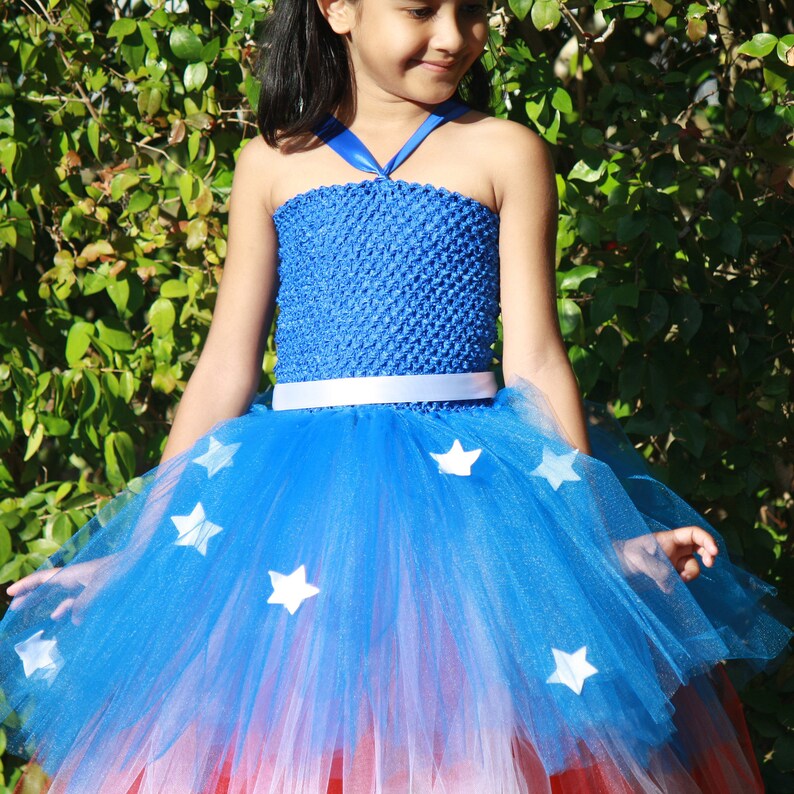 Girls July 4th Dress July 4th Tutu Red White And Blue Dress Girls Halloween Dress