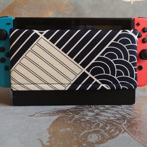 Nintendo Switch Dock Sock - "Japan Patchwork Seigaiha" Nintendo Accessories Switch dockningsskydd