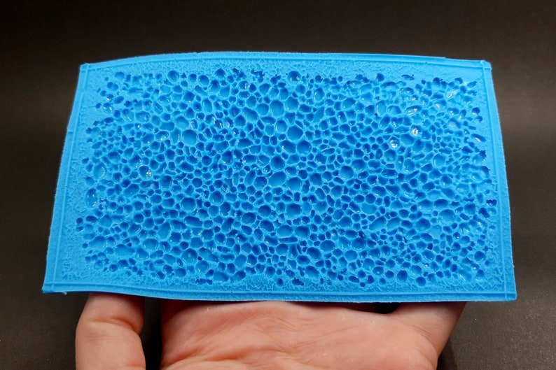 Silicone Texture River Stones Precious Metal clay Ceramic Texture Stamp for Polymer Clay Unique handmade SweetyBijou Tools 135x77mm