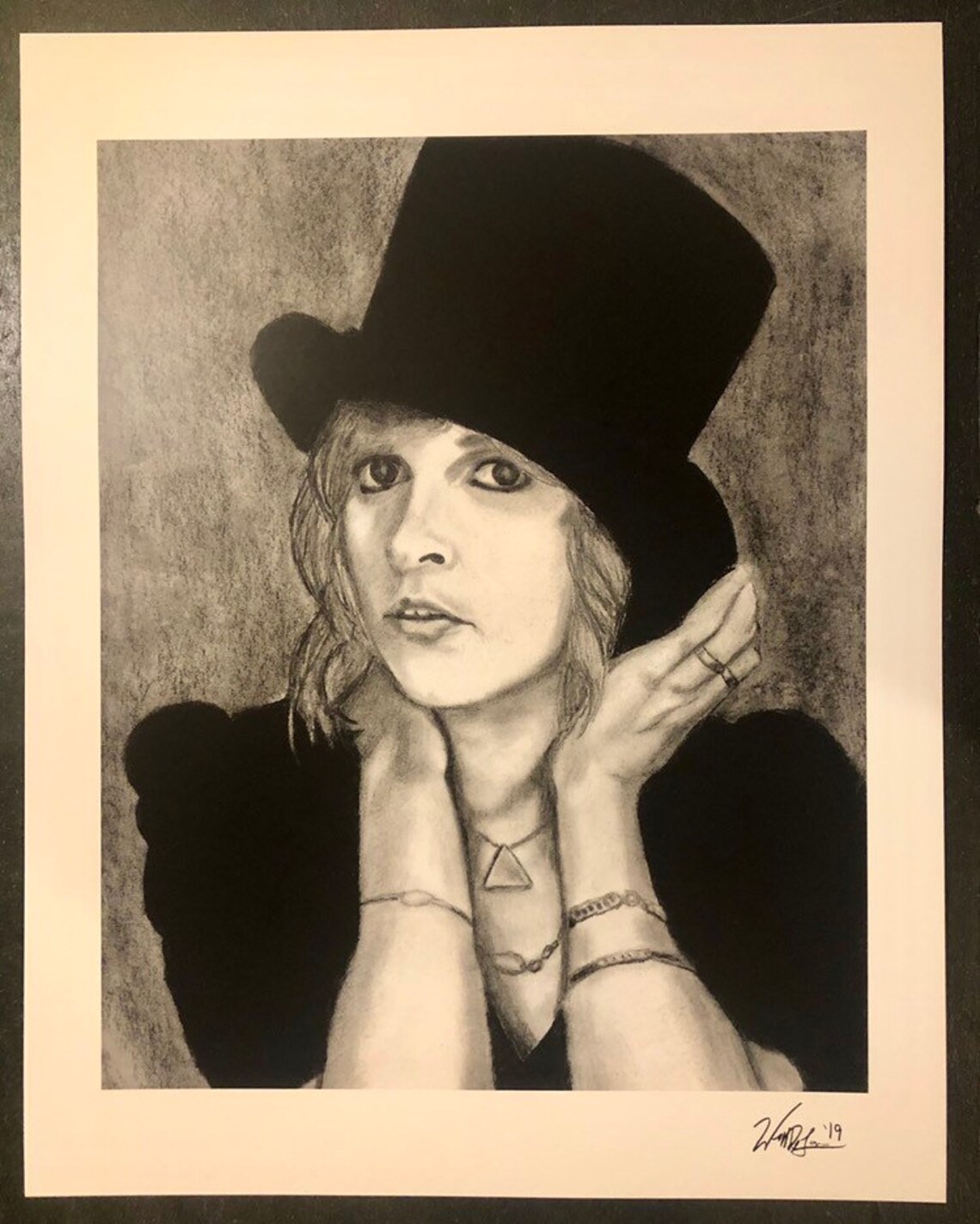 Stevie Nicks Top Hat Print Etsy
