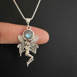 Angel Fairy Charms / Fay Fae Charm Drops (6pcs / 19mm x 21mm / Tibetan Silver) Faery Pendant Necklace Fairytale Jewelry Bangle Charm CHM1184