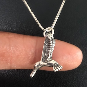 silver925 スターリングシルバー ハミングバード ハチドリ ネックレス ヴィンテージ スターリングシルバー ハミングバード ネックレス