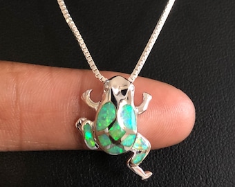 Mireval Sterling Silver Enameled Frog Charm on a Sterling Silver Chain Necklace 16-20 Mireval Sterling Silver Enameled Frog Charm on a Sterling Silver Chain Necklace 16-20