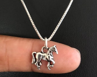 Horse Head Charm Sterling Pony 925 Silver Animal Ornament Trinket Equestrian Jewelry Bracelet Gift