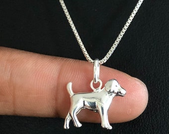 Tiny Dog Necklace, Sterling Silver Pet Necklace, Tiny Dog Necklace, Animal Jewelry, Dog Lovers Jewelry, Dog Charm Pendant, Gift For Daughter