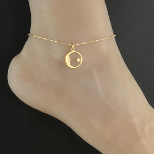 Sun and moon anklet discount