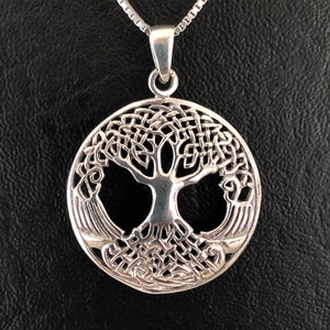 Tree Of Life Necklace, Sterling Silver Tree Necklace, Layering Boho Necklace, Tree Of Life Pendant, Family Tree Necklace, Gift For Mom