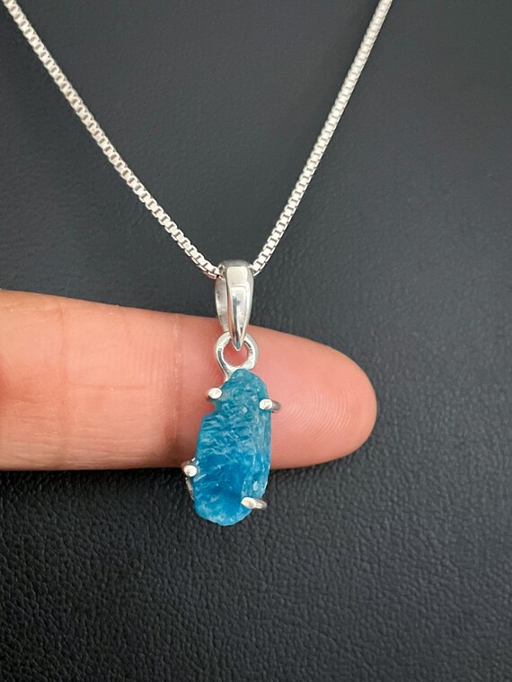 Neon Rough Apatite Necklace Neon Rough Apatite Necklace