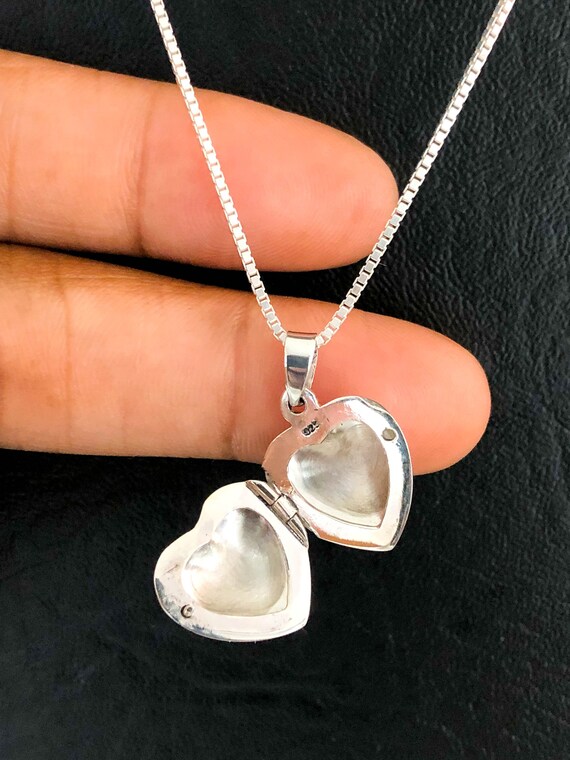 Small Heart Locket Sterling Silver 