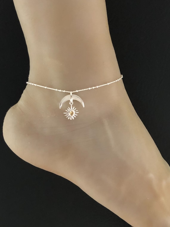 Sun and moon best sale anklet