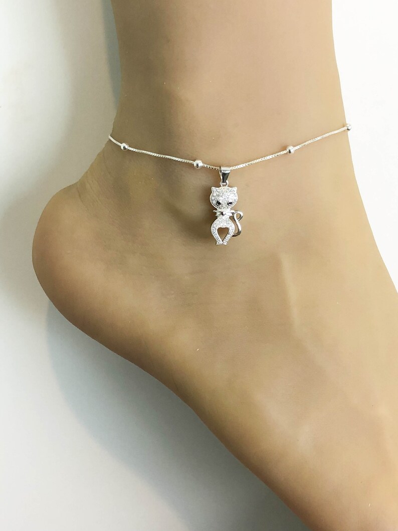 Beach Wedding Ankle Chain Garnet Charm Anklet Good Luck Charm Jewelry Sterling Silver Beaded Ankle Bracelet Garnet Anklet