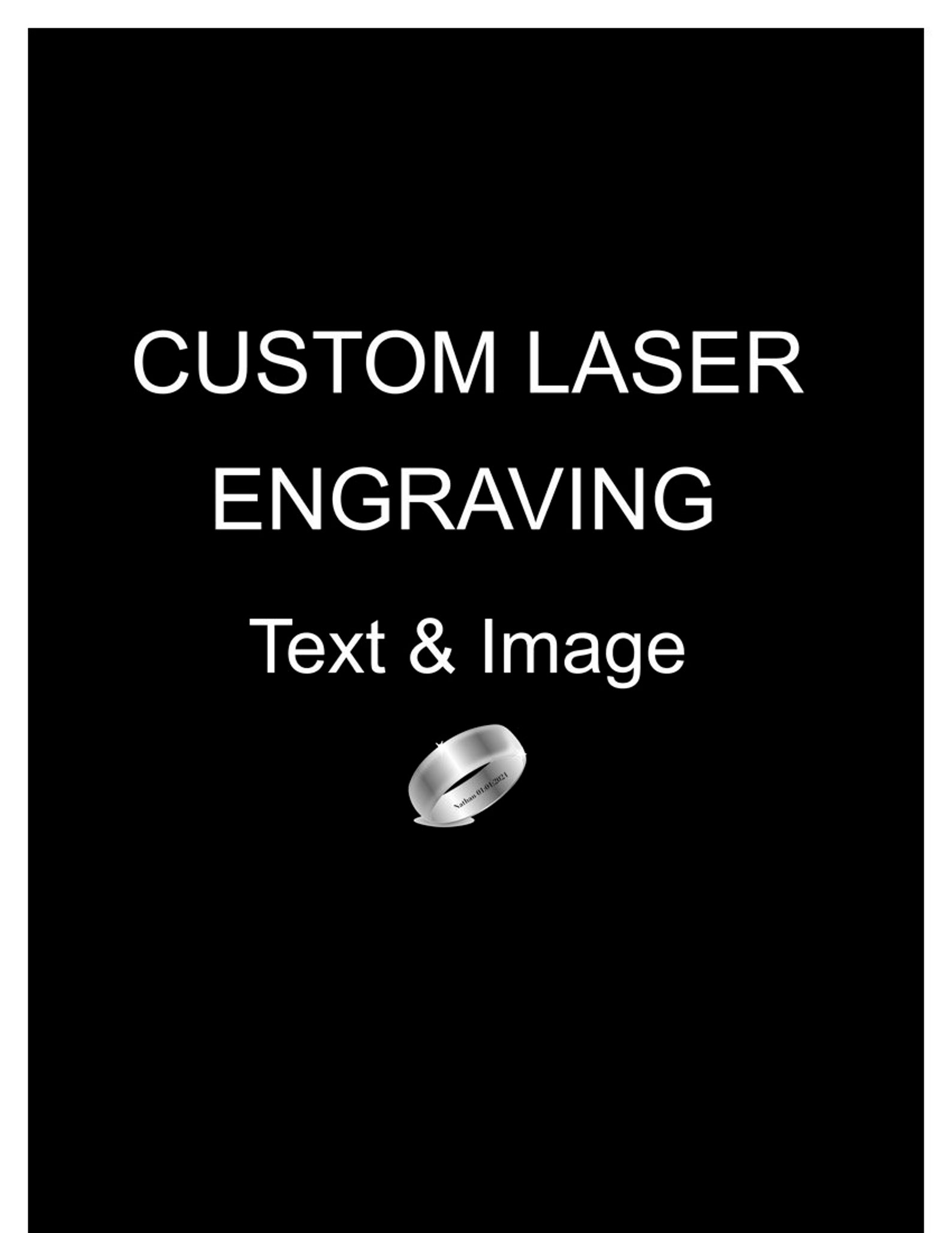 Custom Laser Engraving Service Photo Etching Jewelry Etsy