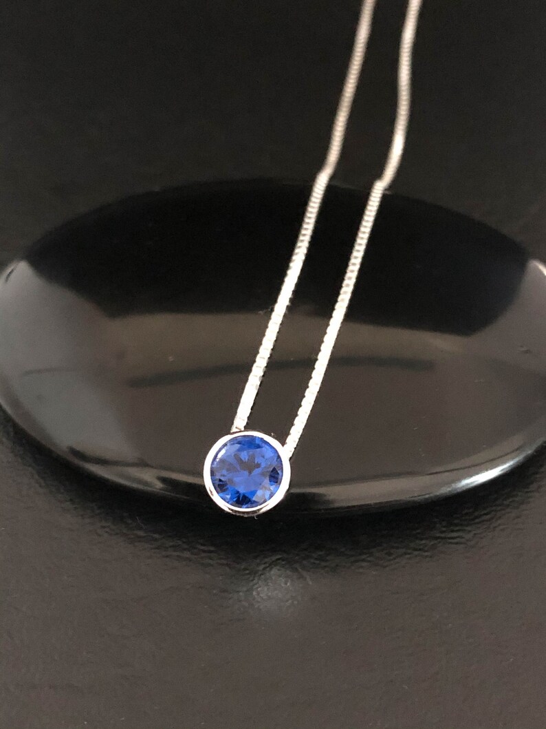 blue sapphire necklace macys