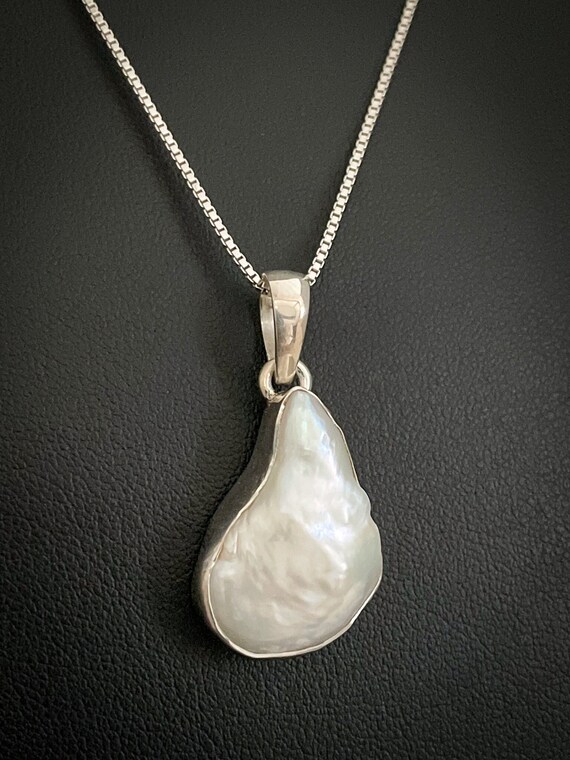 Pearl Pendant Sterling Silver Mother 