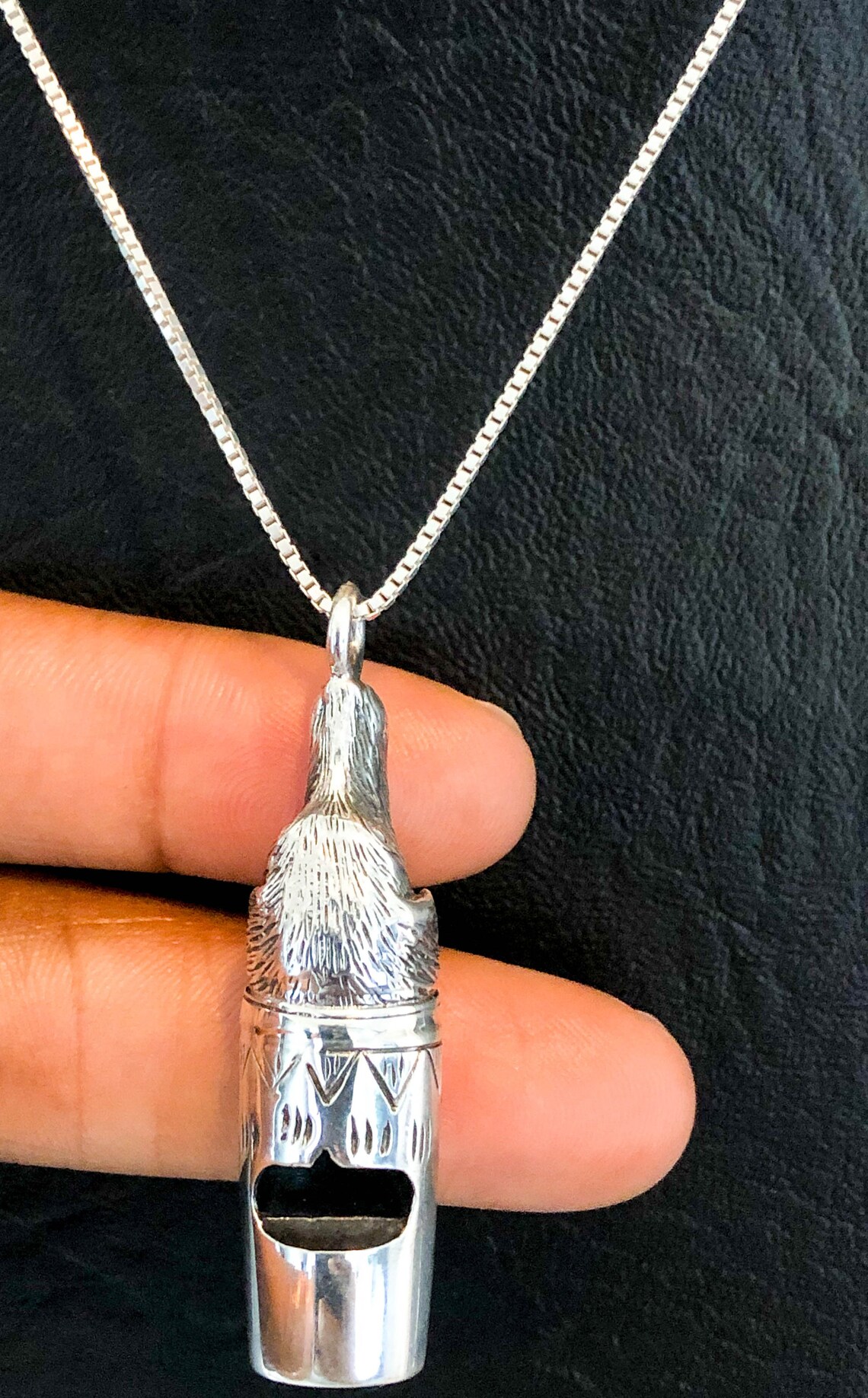 Dog Whistle Necklace Sterling Silver Dog Whistle Necklace Etsy