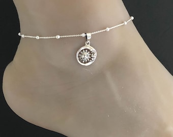 Sun and moon ankle bracelet online
