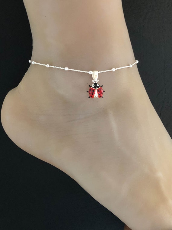 Ladybug ankle bracelet online
