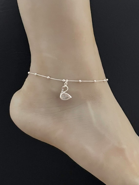 Rainbow Moonstone Teardrop Small Pendant Sterling Silver Beaded Rainbow Moonstone Teardrop Small Pendant Sterling Silver Beaded