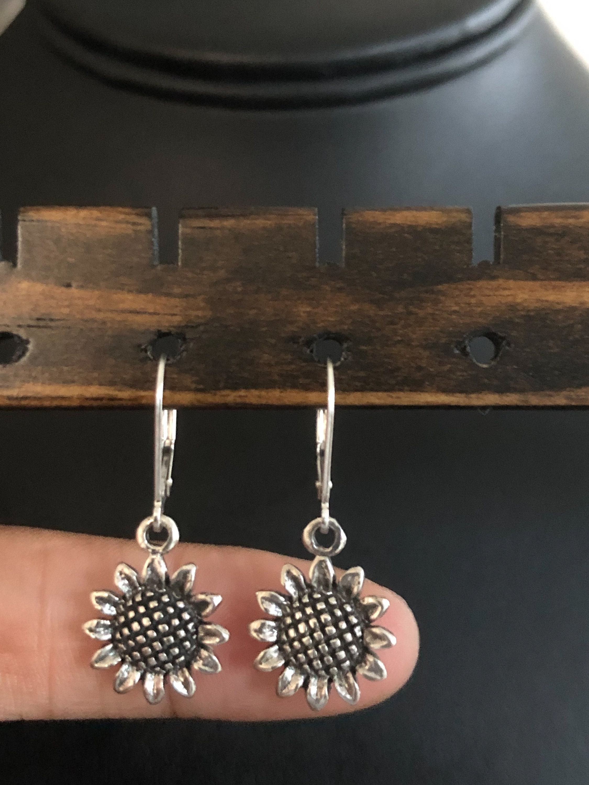 ONEFINITY Sonnenblumen Ohrringe 925 Sterling Silber - Blumen Tropfen Ohrschmuck