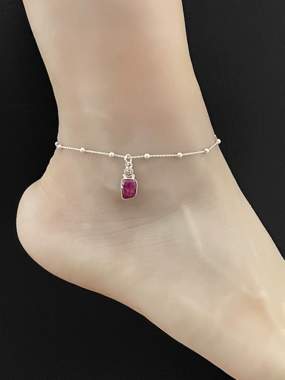 Ruby anklet discount
