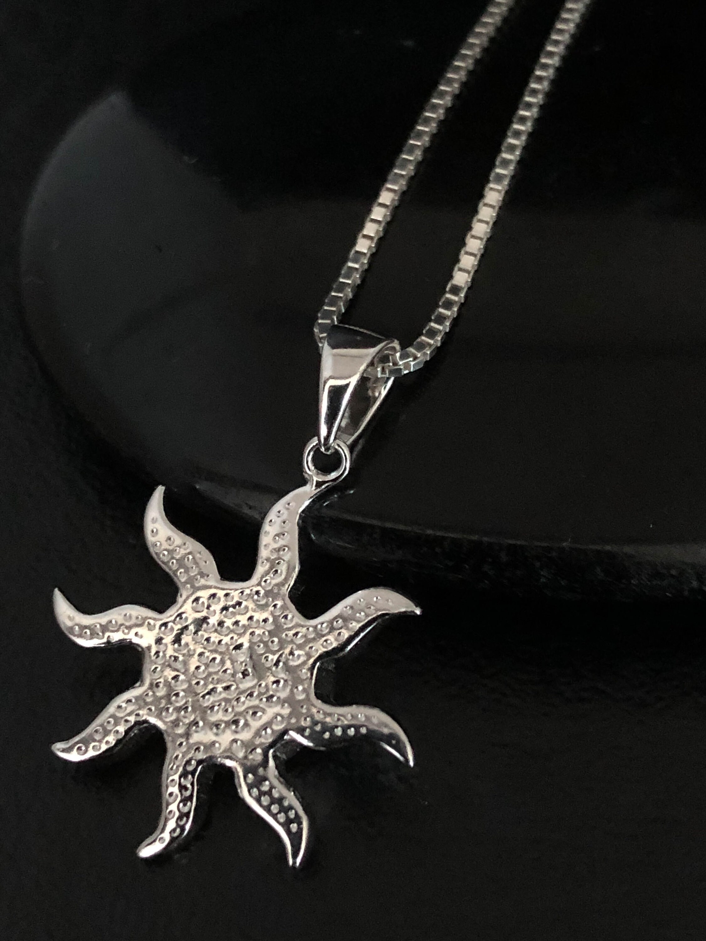 Ciondolo Sole Opale In Argento 925 Con Zirconi - NewL, Per Bracciale E Collana
