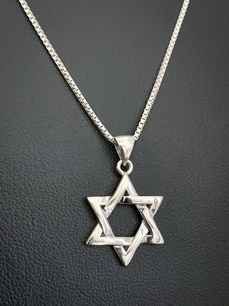 Star of David Necklace Sterling Silver Star of David Pendant - Etsy