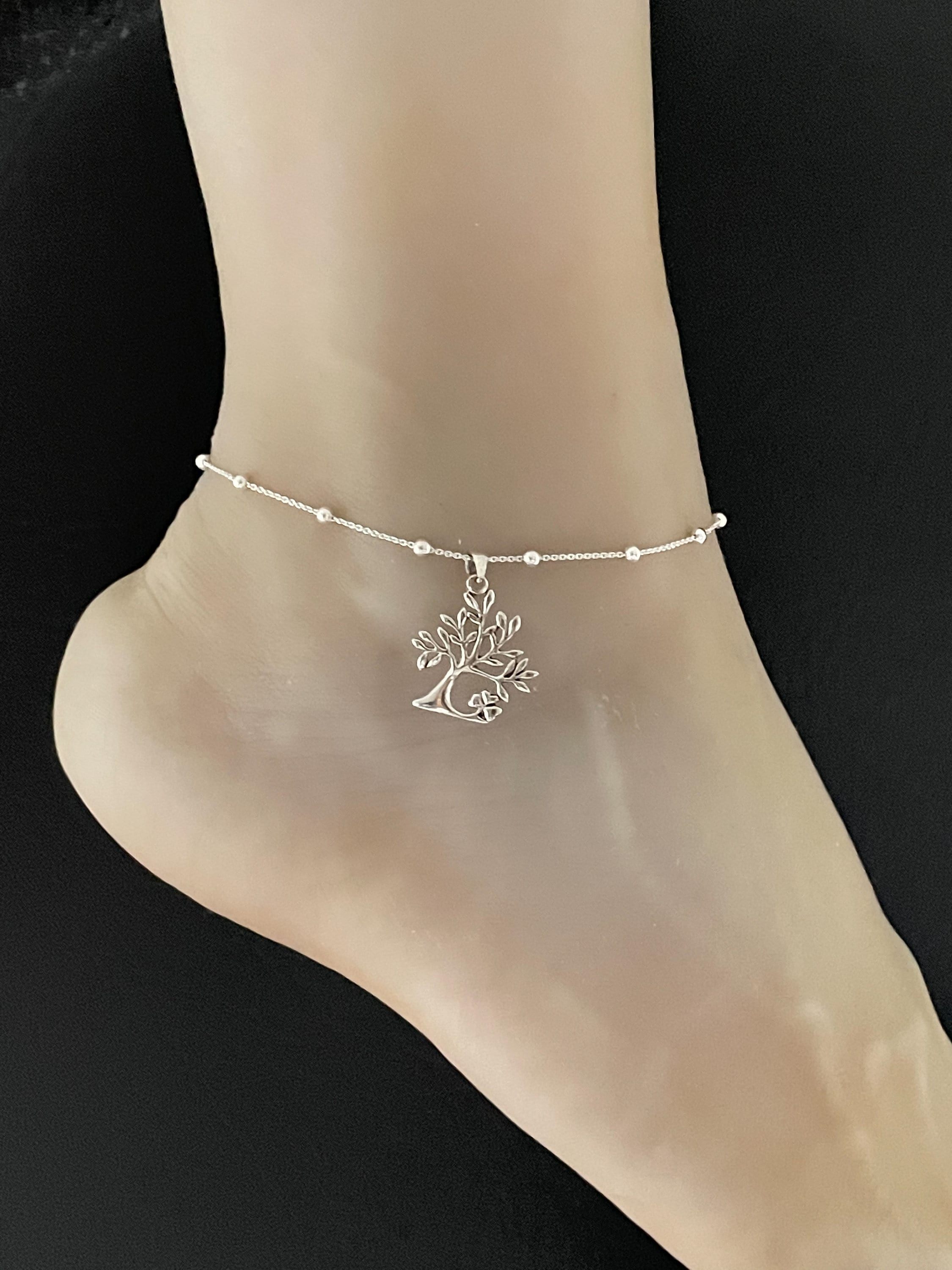 Anklets For Women LINGBG JEWELRY Dreamcatcher Anklet 925 Sterling